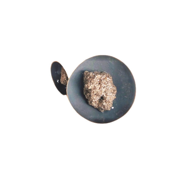 Double pyrite large statement ring grey,Buy statement double pyrite ring grey extra large, handmade rings and unique handmade fashion jewelry by greek fashion jewelry designer Aikaterini Chalkiadaki. A jewelry gift for her.