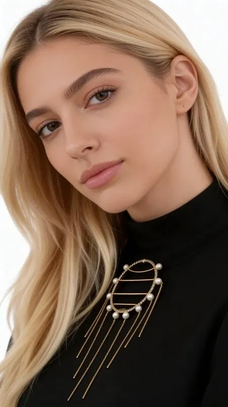 , Transform any outfit into a masterpiece with this extraordinary set of three statement brooches that redefine contemporary elegance. Each piece in this collection showcases intricate geometric designs crafted from lustrous gold-plated brass, adorned with cascading freshwater pearls that catch light beautifully with every movement.
The collection features three distinct yet harmonious designs: a radiant sun-inspired brooch with pearl spikes, a sophisticated circular design with flowing pearl strands, and an avant-garde piece combining geometric elements with graceful pearl drops. The warm gold finish creates a luxurious backdrop for the organic beauty of genuine freshwater pearls, while the varying lengths of pearl cascades add dynamic movement and visual interest.
This versatile set allows for endless styling possibilities - wear them together for maximum impact on special occasions, or separately to elevate everyday looks. Perfect for adorning blazers, coats, dresses, or scarves, these brooches seamlessly transition from professional settings to evening events. The handcrafted quality reflects Greek artisan traditions, ensuring each piece possesses unique character and exceptional durability.
Whether you're attending a gallery opening, business meeting, or celebratory dinner, these statement pieces command attention while maintaining sophisticated refinement. The thoughtful design balance between structured geometry and organic pearl elements creates a contemporary aesthetic that complements both classic and modern wardrobes.
Store in individual soft pouches to prevent scratching. Clean gently with a soft cloth and avoid exposure to harsh chemicals or excessive moisture to maintain the gold plating and pearl luster.