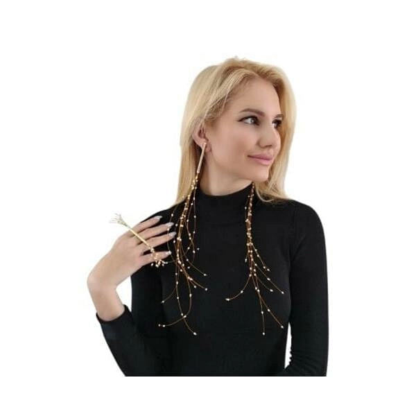 Statement pearl ring Medusa - 2428,Find the statement pearl ring Medusa, statement rings and unique handmade fashion jewelry by greek fashion jewelry designer Aikaterini Chalkiadaki. A perfect jewelry gift.